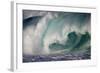 Hawaii, Oahu, Large Waves Along the Pipeline Beach-Terry Eggers-Framed Photographic Print