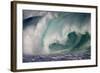 Hawaii, Oahu, Large Waves Along the Pipeline Beach-Terry Eggers-Framed Photographic Print