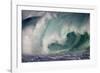 Hawaii, Oahu, Large Waves Along the Pipeline Beach-Terry Eggers-Framed Photographic Print