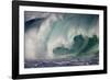 Hawaii, Oahu, Large Waves Along the Pipeline Beach-Terry Eggers-Framed Photographic Print