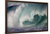 Hawaii, Oahu, Large Waves Along the Pipeline Beach-Terry Eggers-Framed Photographic Print