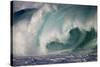 Hawaii, Oahu, Large Waves Along the Pipeline Beach-Terry Eggers-Stretched Canvas