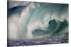 Hawaii, Oahu, Large Waves Along the Pipeline Beach-Terry Eggers-Stretched Canvas