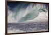 Hawaii, Oahu, Large Waves Along the Pipeline Beach-Terry Eggers-Framed Photographic Print