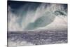 Hawaii, Oahu, Large Waves Along the Pipeline Beach-Terry Eggers-Stretched Canvas