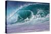 Hawaii, Oahu, Large Waves Along the Pipeline Beach-Terry Eggers-Stretched Canvas