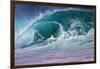 Hawaii, Oahu, Large Waves Along the Pipeline Beach-Terry Eggers-Framed Premium Photographic Print