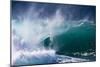 Hawaii, Oahu, Large Waves Along the Pipeline Beach-Terry Eggers-Mounted Photographic Print