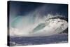 Hawaii, Oahu, Large Waves Along the Pipeline Beach-Terry Eggers-Stretched Canvas