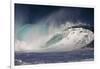 Hawaii, Oahu, Large Waves Along the Pipeline Beach-Terry Eggers-Framed Photographic Print