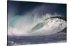 Hawaii, Oahu, Large Waves Along the Pipeline Beach-Terry Eggers-Stretched Canvas