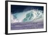 Hawaii, Oahu, Large Waves Along the Pipeline Beach-Terry Eggers-Framed Photographic Print