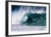 Hawaii, Oahu, Large Waves Along the Pipeline Beach-Terry Eggers-Framed Photographic Print