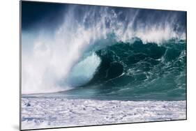 Hawaii, Oahu, Large Waves Along the Pipeline Beach-Terry Eggers-Mounted Photographic Print