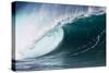 Hawaii, Oahu, Large Waves Along the Pipeline Beach-Terry Eggers-Stretched Canvas