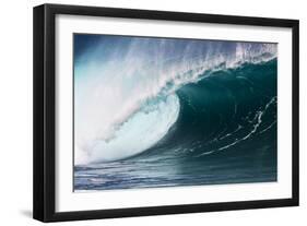 Hawaii, Oahu, Large Waves Along the Pipeline Beach-Terry Eggers-Framed Photographic Print