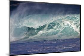 Hawaii, Oahu, Large Waves Along the Pipeline Beach-Terry Eggers-Mounted Photographic Print