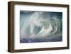 Hawaii, Oahu, Large Waves Along the Pipeline Beach-Terry Eggers-Framed Photographic Print