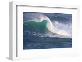 Hawaii, Oahu, Large Waves Along the Pipeline Beach-Terry Eggers-Framed Photographic Print