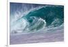 Hawaii, Oahu, Large Waves Along the Pipeline Beach-Terry Eggers-Framed Photographic Print