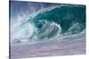 Hawaii, Oahu, Large Waves Along the Pipeline Beach-Terry Eggers-Stretched Canvas