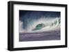 Hawaii, Oahu, Large Waves Along the Pipeline Beach-Terry Eggers-Framed Photographic Print