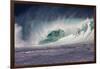 Hawaii, Oahu, Large Waves Along the Pipeline Beach-Terry Eggers-Framed Photographic Print