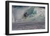 Hawaii, Oahu, Surfers in Action at the Pipeline on the Coast-Terry Eggers-Framed Photographic Print