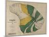 Hawaii - Panoramic Lanai Island Map-Lantern Press-Mounted Art Print