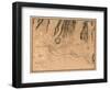 Hawaii - Panoramic Map of Honolulu-Lantern Press-Framed Art Print