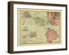 Hawaii - Panoramic State Map-Lantern Press-Framed Art Print