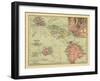 Hawaii - Panoramic State Map-Lantern Press-Framed Art Print