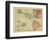 Hawaii - Panoramic State Map-Lantern Press-Framed Art Print