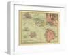 Hawaii - Panoramic State Map-Lantern Press-Framed Art Print