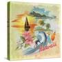 Hawaii Paradise Pattern-Art Licensing Studio-Stretched Canvas