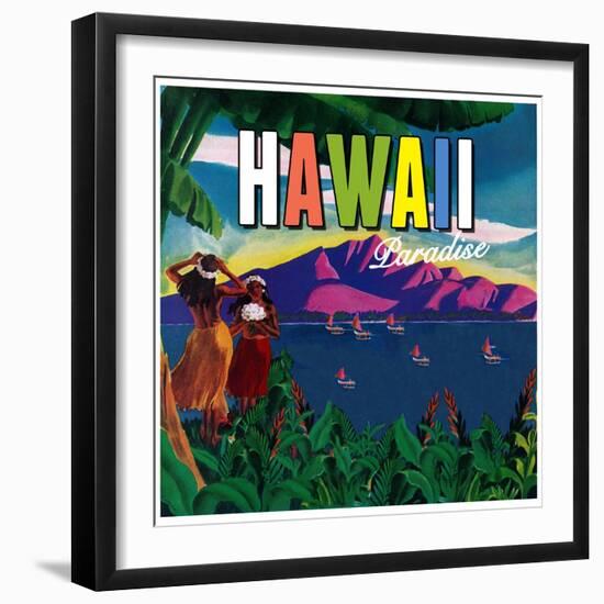 Hawaii Paradise-null-Framed Giclee Print