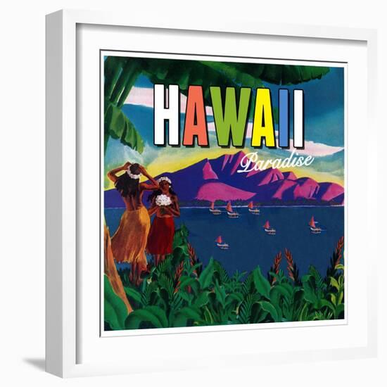 Hawaii Paradise-null-Framed Giclee Print