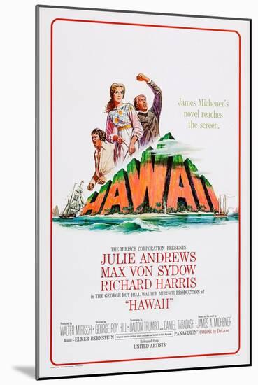 Hawaii, Richard Harris, Julie Andrews, Max Von Sydow, 1966-null-Mounted Art Print