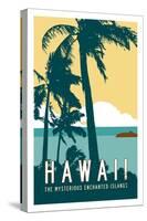 Hawaii Travel Poster-Michael Jon Watt-Stretched Canvas