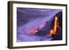 Hawaii Volcanoes National Park - Lava Flow-Lantern Press-Framed Art Print