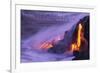 Hawaii Volcanoes National Park - Lava Flow-Lantern Press-Framed Art Print