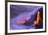 Hawaii Volcanoes National Park - Lava Flow-Lantern Press-Framed Art Print