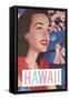 Hawaii, Woman in Lei with Dancers in Background-null-Framed Stretched Canvas