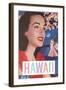 Hawaii, Woman in Lei with Dancers in Background-null-Framed Art Print