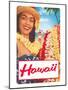 Hawaii, Woman with Frangipani Leis-null-Mounted Art Print