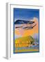 Hawaiian Airlines, 40 Years of Service-C.e. White-Framed Art Print