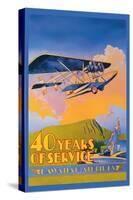 Hawaiian Airlines, 40 Years of Service-C.e. White-Stretched Canvas