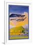 Hawaiian Airlines, 40 Years of Service-C.e. White-Framed Art Print