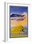 Hawaiian Airlines, 40 Years of Service-C.e. White-Framed Art Print