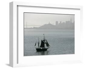 Hawaiian Chieftan, Tallship Saling on the San Francisco Bay, c.2007-Eric Risberg-Framed Photographic Print